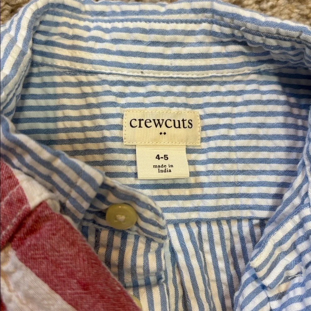 Boys Button Down Shirt Bundle of 3. Size 4-5 Cotton/Linen Gap Gymboree Crewcuts